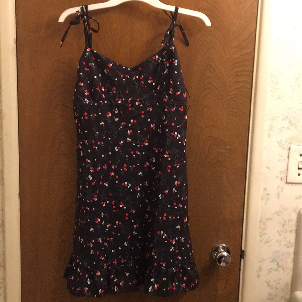 SHEIN Black Floral Dress